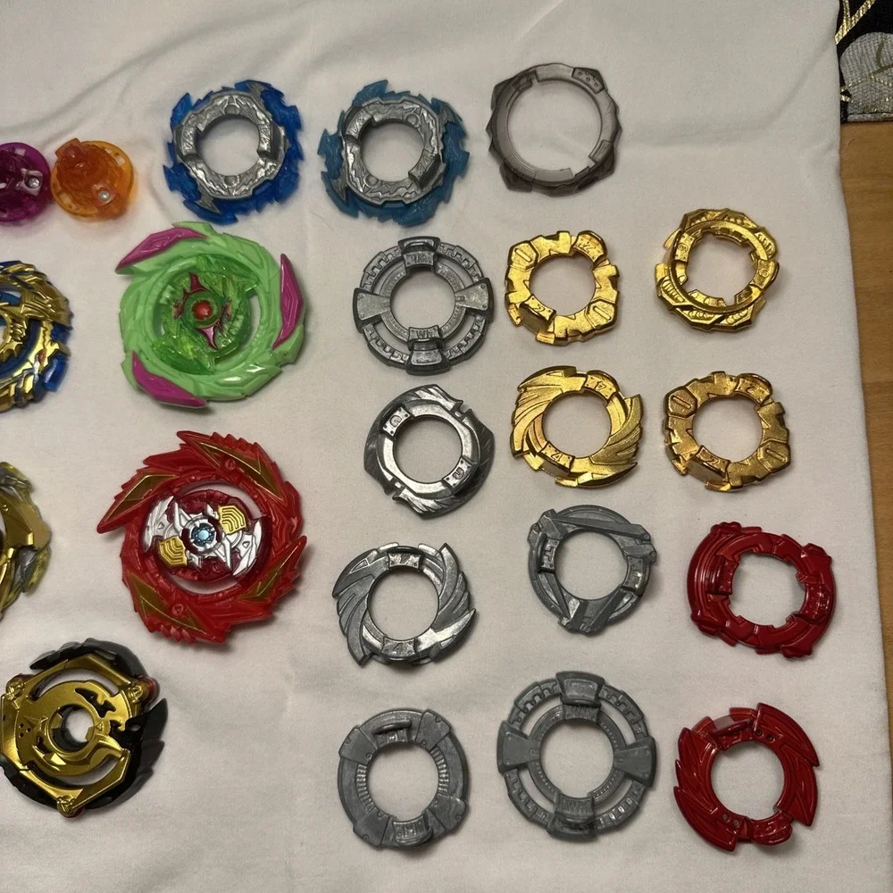 Beyblade Lot 42 Pcs Mix Metal Forge Disc Energy Layer Performance Tip‎ Launcher